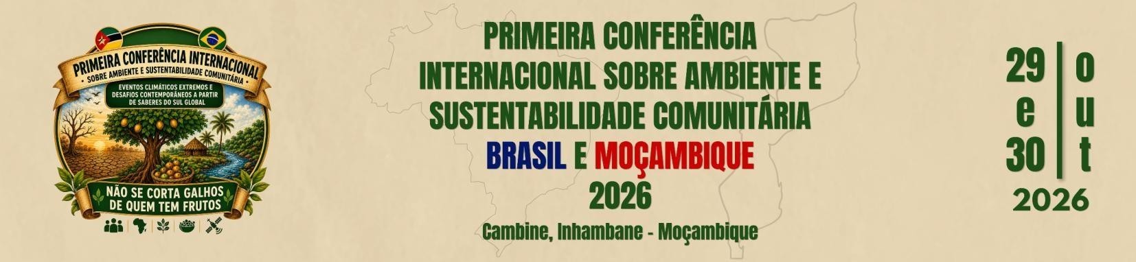 I Conferência Internacional sobre Ambiente e Sustentabilidade Comunitária